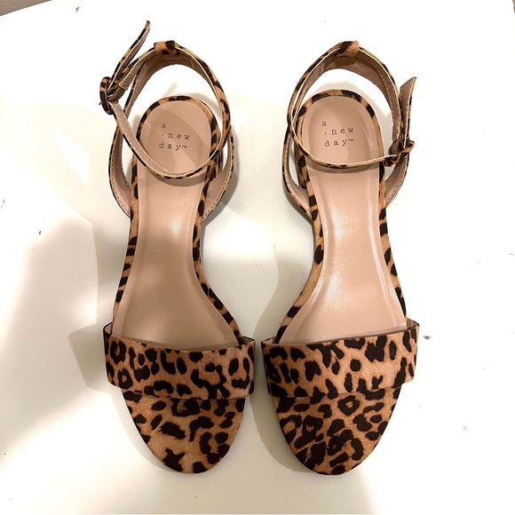 a new day Shoes - 👠 A NEW DAY Winona Ankle Strap Sandals Leopard Print Target Brand NBW si…